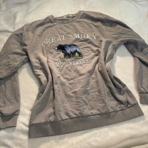 Tan Great Smoky Mountains Sweatshirt